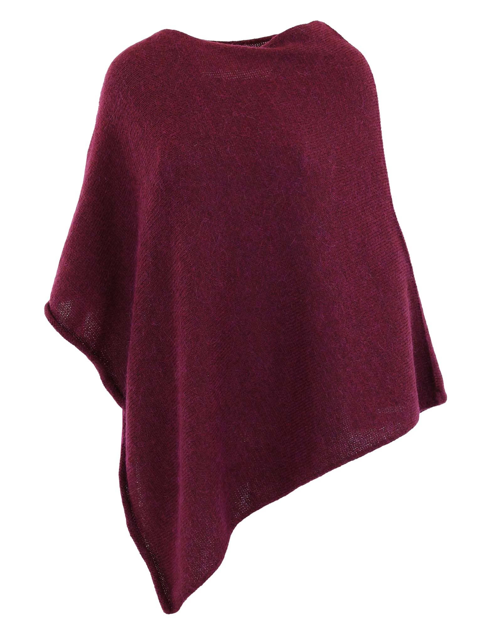 Alpaca Blend Poncho: Latte - Clothing - Scotland