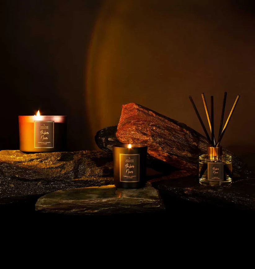 Amber Noir Jar Candle | The Nancy Smillie Shop - Art, Jewellery & Designer Gifts Glasgow Scotland