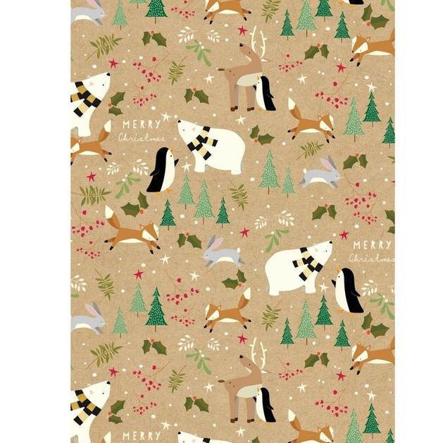 Animal Christmas Wrap - The Nancy Smillie Shop - Art, Jewellery & Designer Gifts Glasgow
