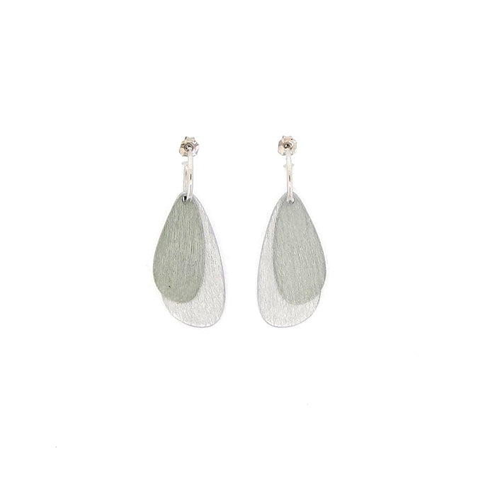 Aqua Green Scratched Earrings - The Nancy Smillie Shop - Art, Jewellery & Designer Gifts Glasgow