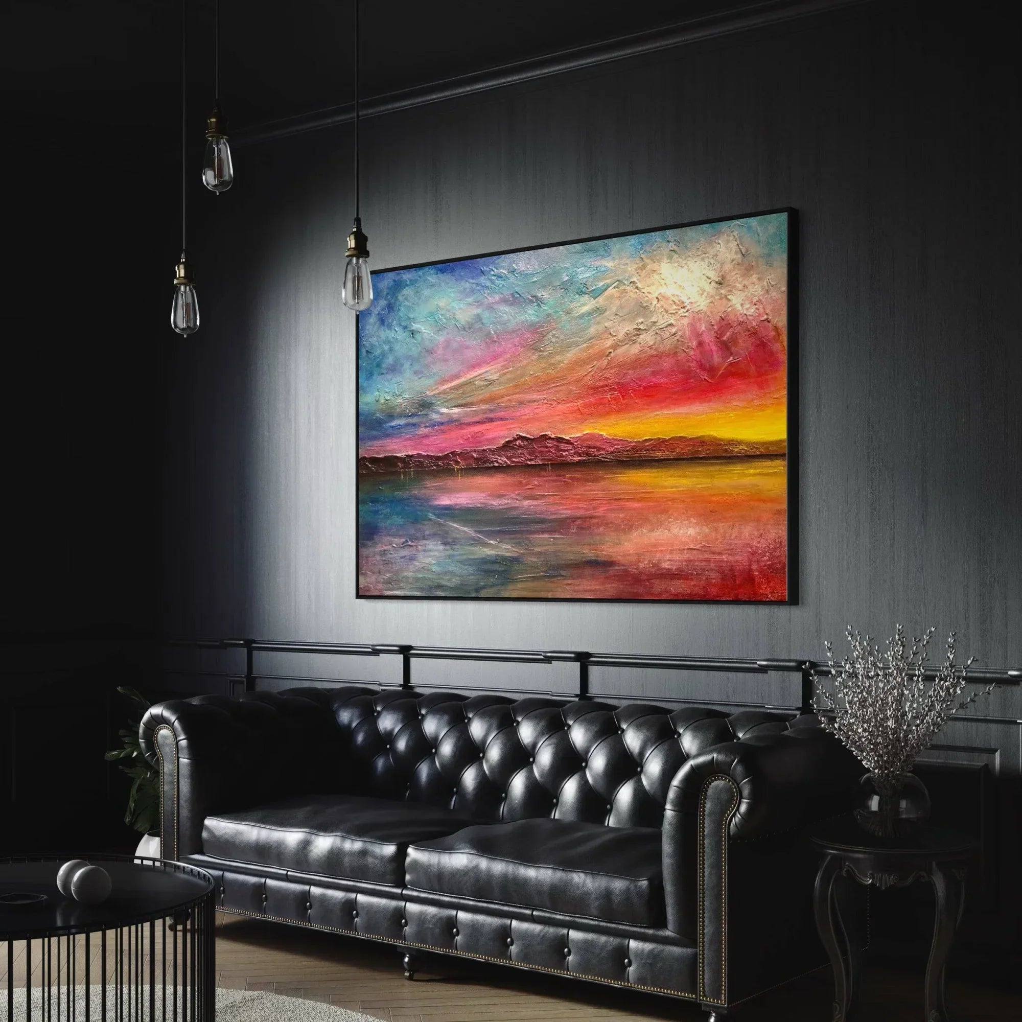 Arran Sunset ii  | Statement Interior Wall Art from Scotland