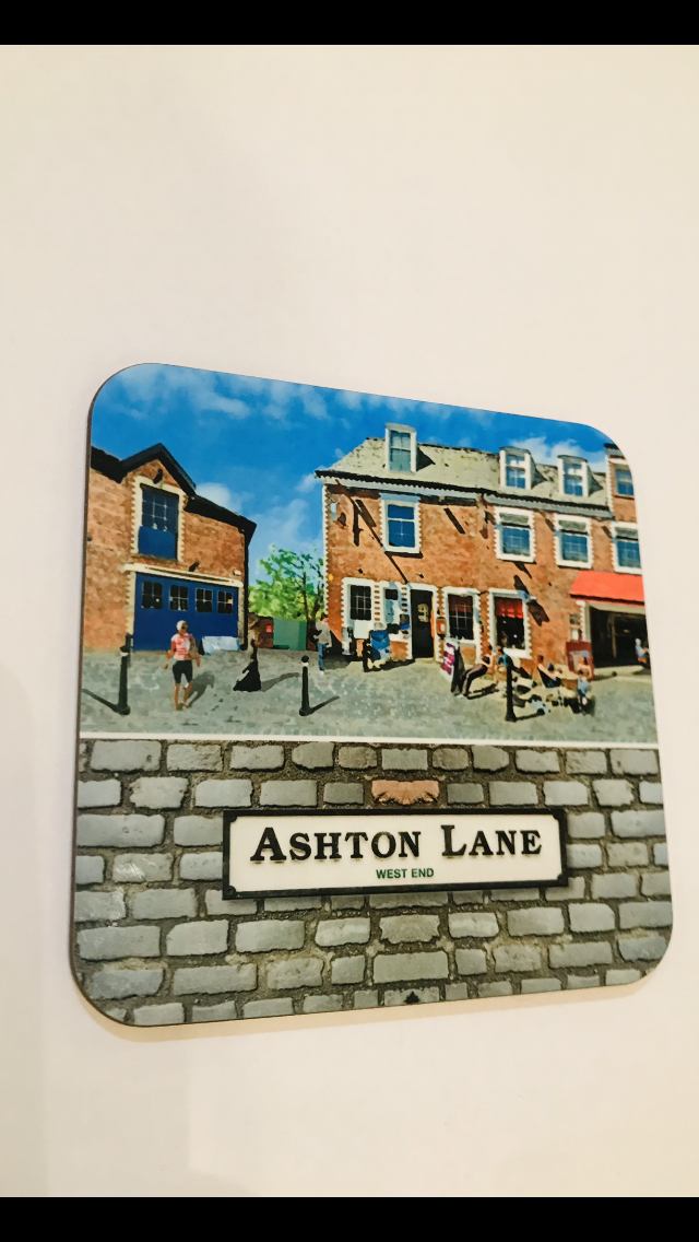 Ashton Lane Coaster - The Nancy Smillie Shop - Art, Jewellery & Designer Gifts Glasgow