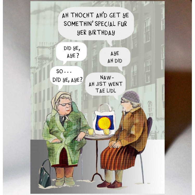 Auld Women Chatting Card - The Nancy Smillie Shop - Art, Jewellery & Designer Gifts Glasgow