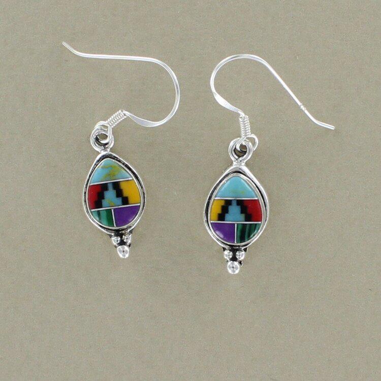 Aztec Teardrop Earrings - The Nancy Smillie Shop - Art, Jewellery & Designer Gifts Glasgow