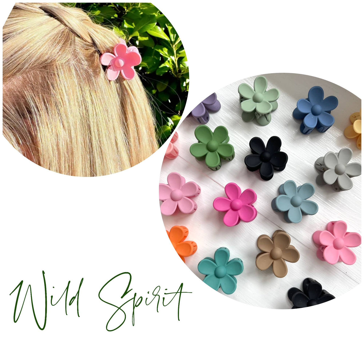 Mini Daisy Hair Claws (20 Pack)