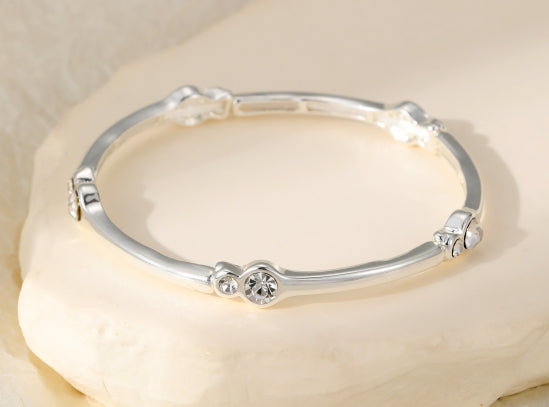Silver and Diamond  Bracelet