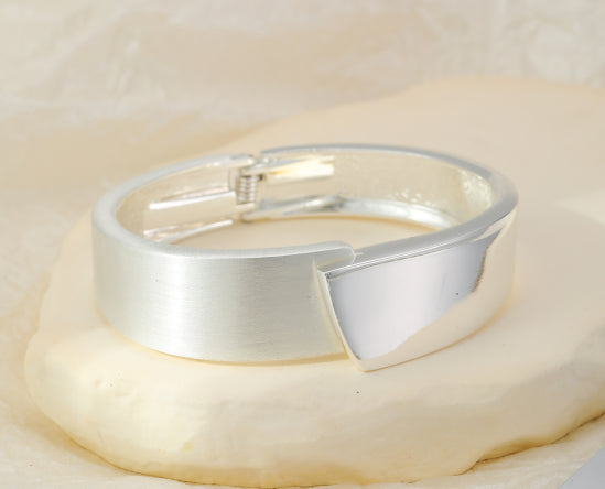 Chunky Silver Bangle