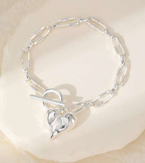 Silver Heart Bracelet