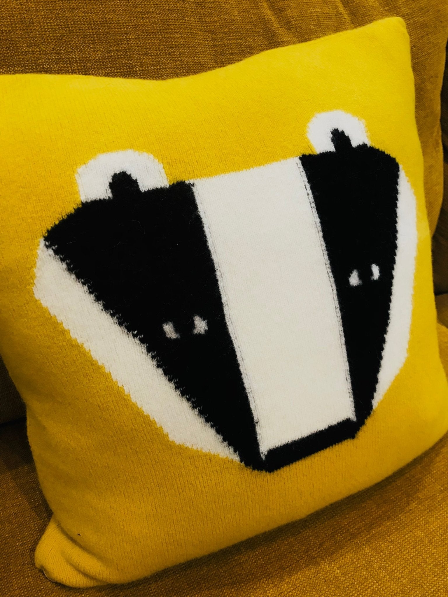 Badger Cushion - The Nancy Smillie Shop - Art, Jewellery & Designer Gifts Glasgow