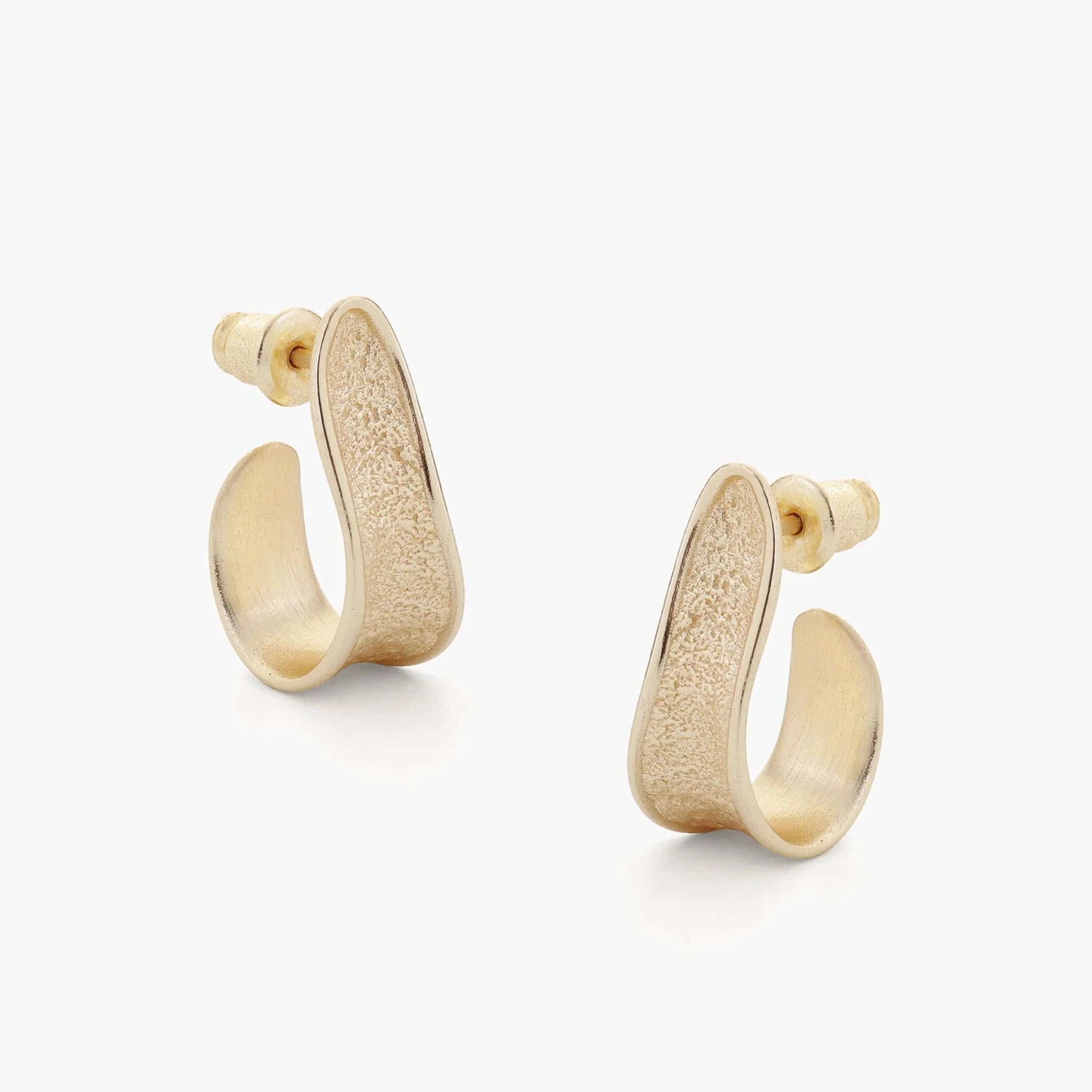 Bask Earrings Gold - The Nancy Smillie Shop - Art, Jewellery & Designer Gifts Glasgow