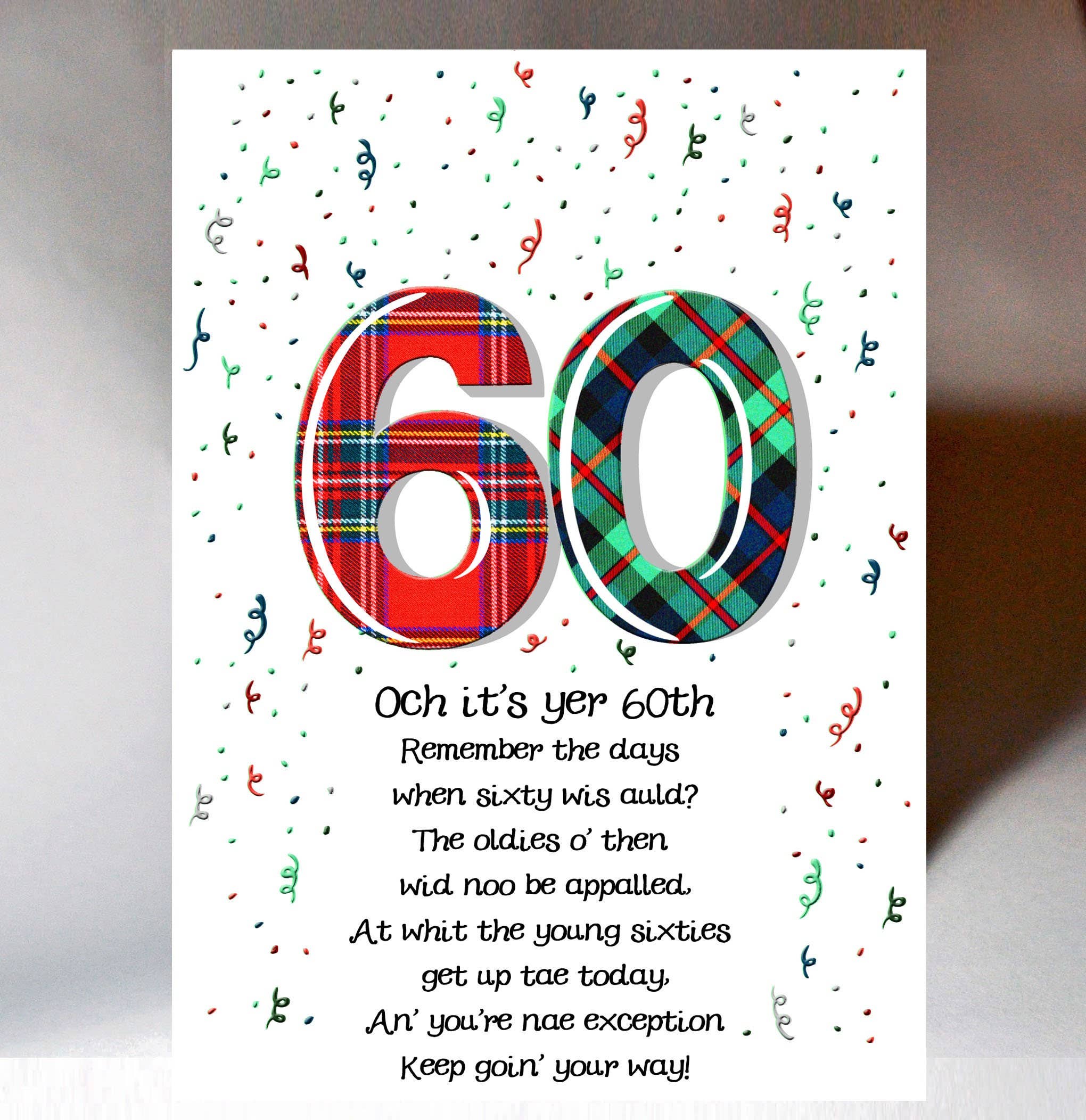 Birthday Special Age 60 Card