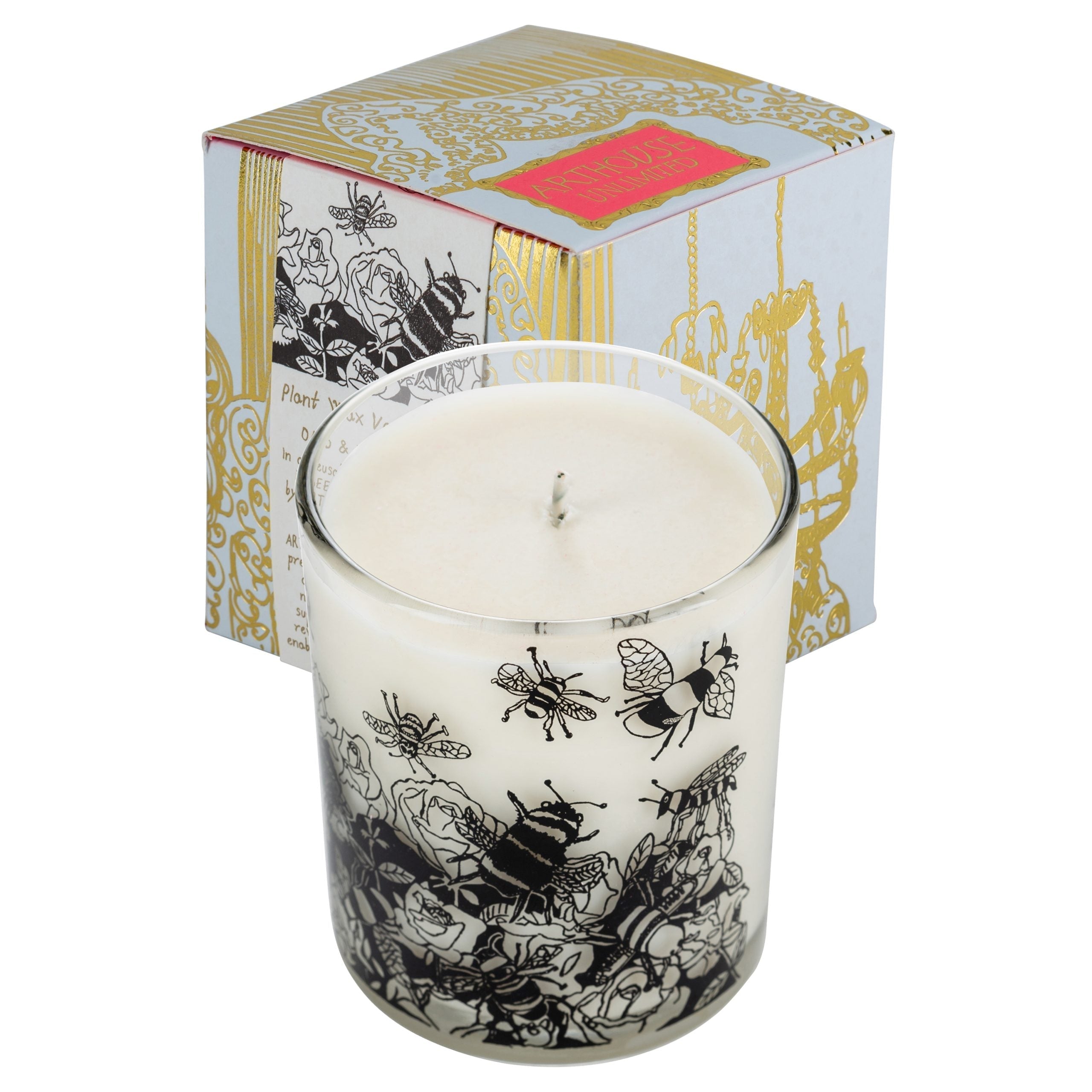 Bee Free Candle- Oats & Honey - The Nancy Smillie Shop - Art, Jewellery & Designer Gifts Glasgow