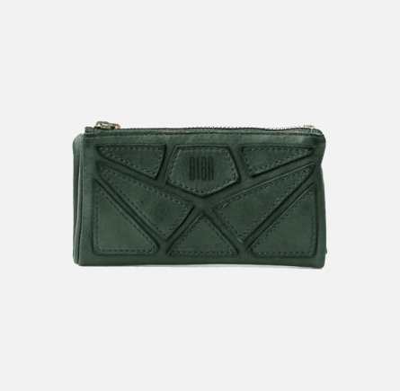 Donnie purse in dark green
