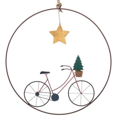 Bicycle Wreath - The Nancy Smillie Shop - Art, Jewellery & Designer Gifts Glasgow