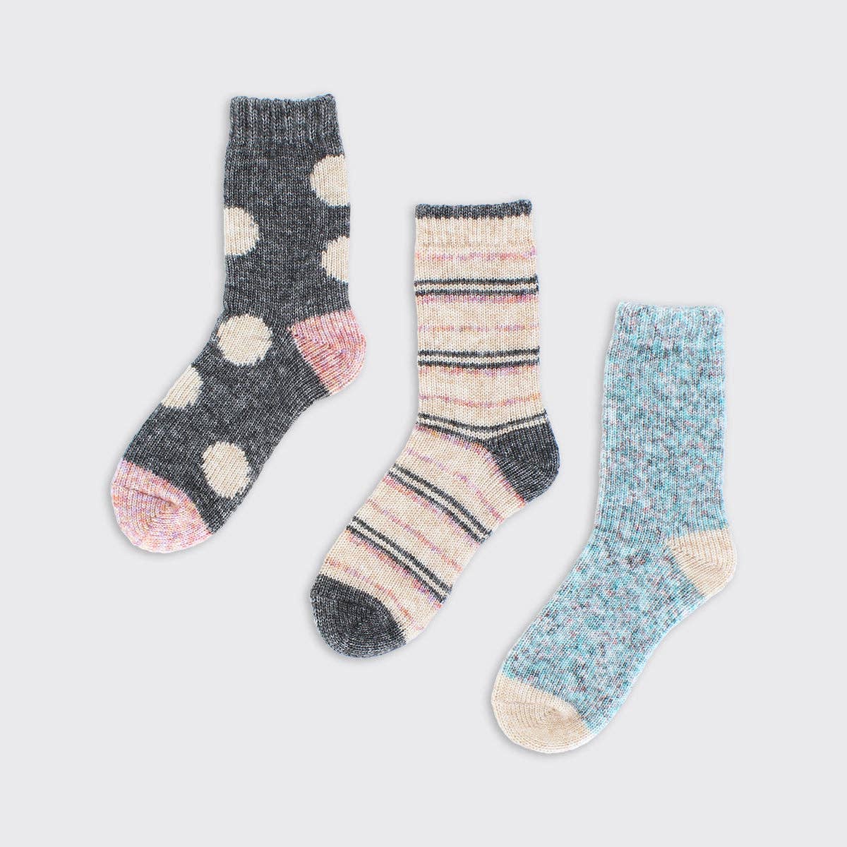 Big Spot Thick Knit Socks - Gifts Under £10 - Scotland
