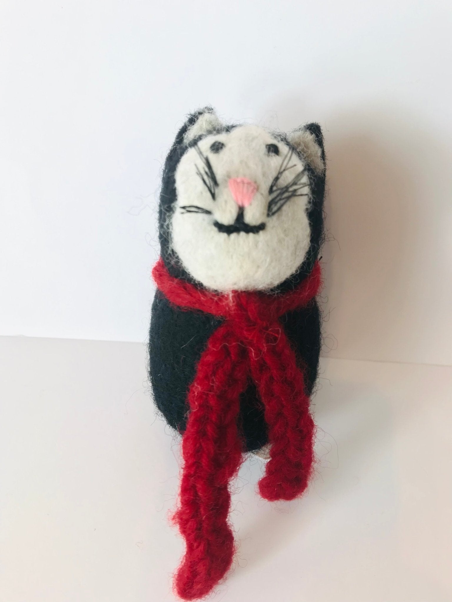 Black Cat with Scarf - The Nancy Smillie Shop - Art, Jewellery & Designer Gifts Glasgow