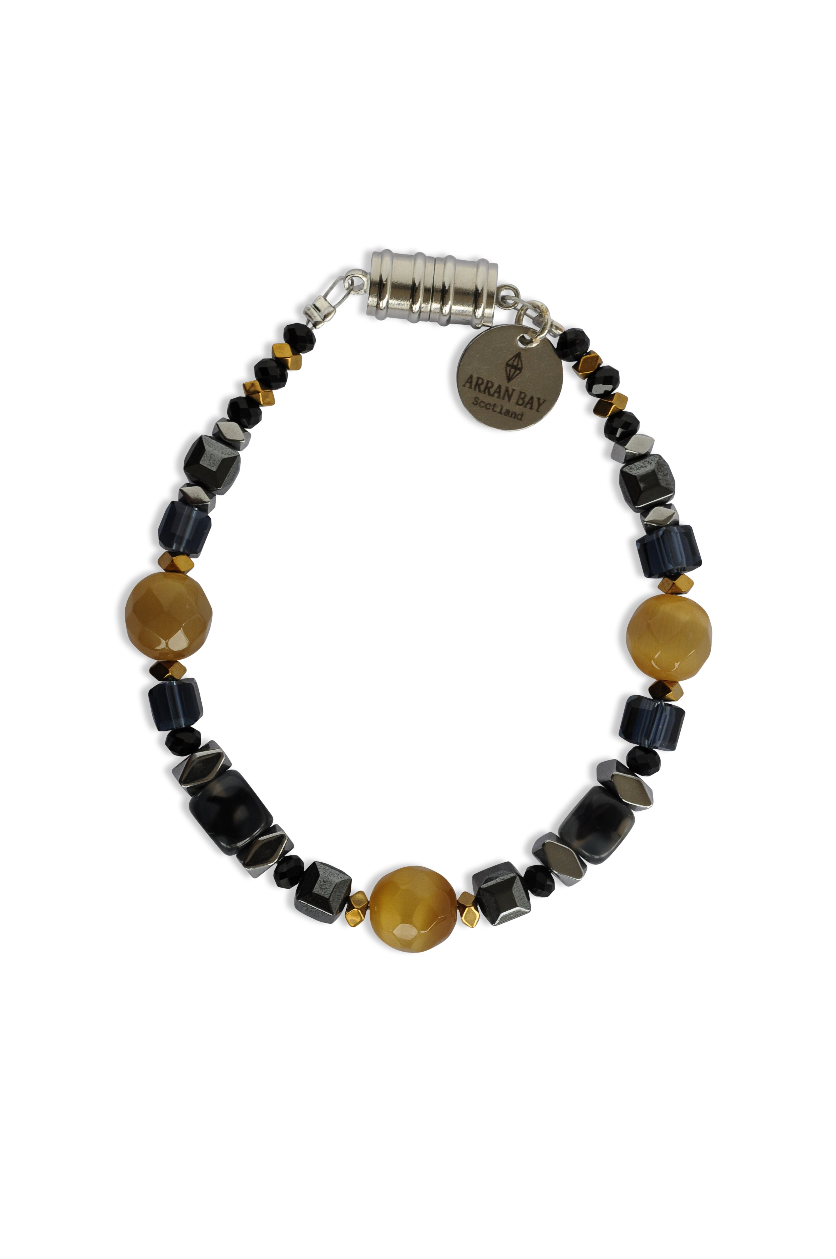 Black Glass Bracelet - The Nancy Smillie Shop - Art, Jewellery & Designer Gifts Glasgow