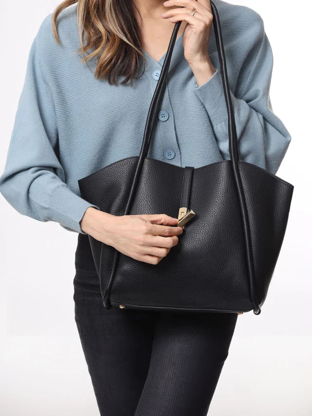 Black Handbag - Reversible Clutch Shoulder Camera - Bags of Bags! - Scotland