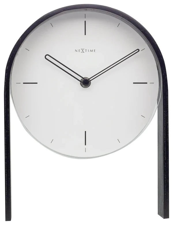 Black Standing Clock With White Face - The Nancy Smillie Shop - Art, Jewellery & Designer Gifts Glasgow