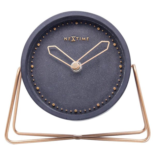 Black Stone Clock - The Nancy Smillie Shop - Art, Jewellery & Designer Gifts Glasgow