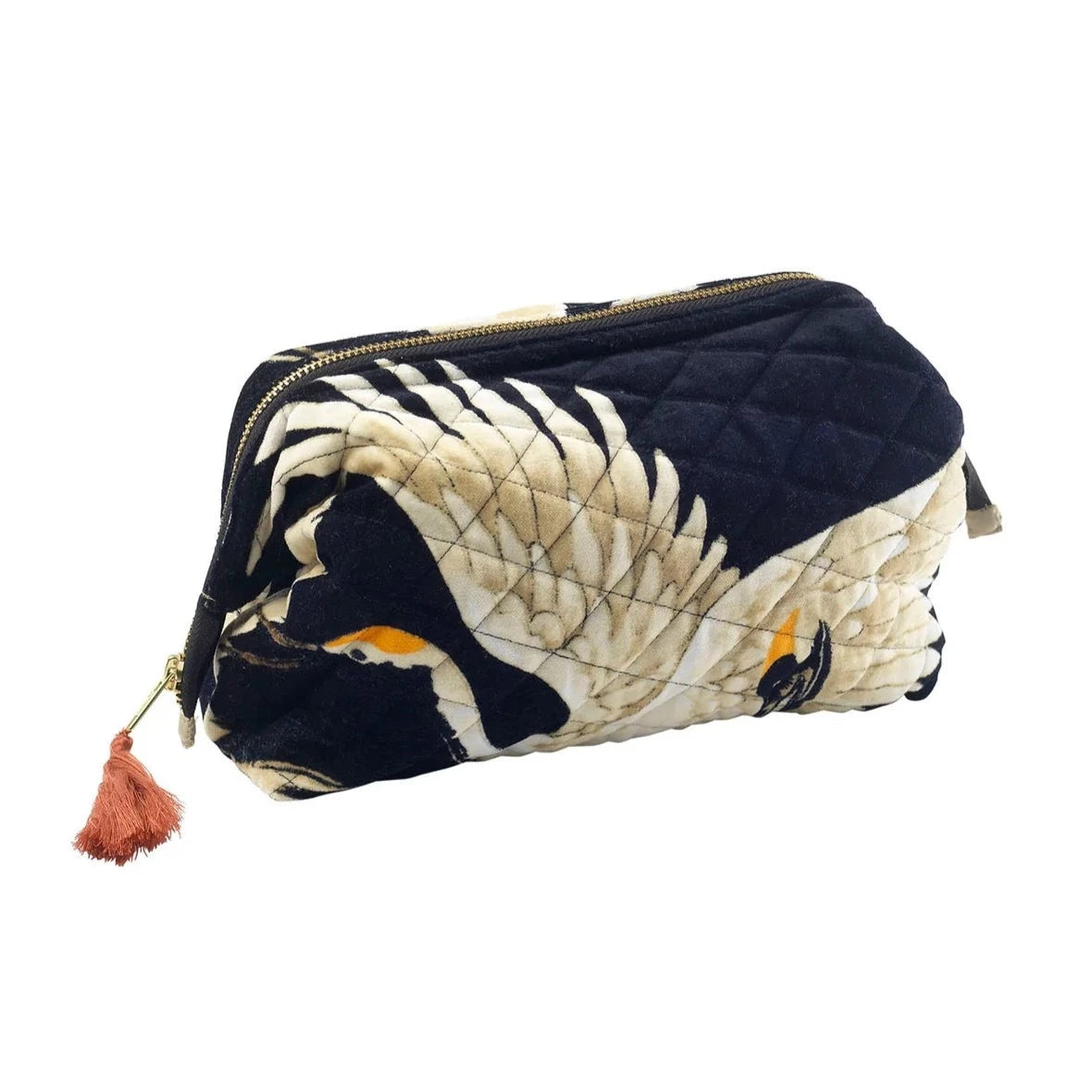 Black Velvet Stork Pouch - The Nancy Smillie Shop - Art, Jewellery & Designer Gifts Glasgow