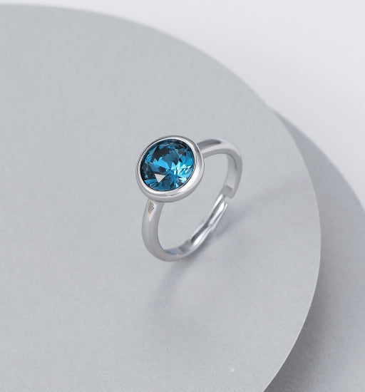 Blue Crystal Ring - The Nancy Smillie Shop - Art, Jewellery & Designer Gifts Glasgow