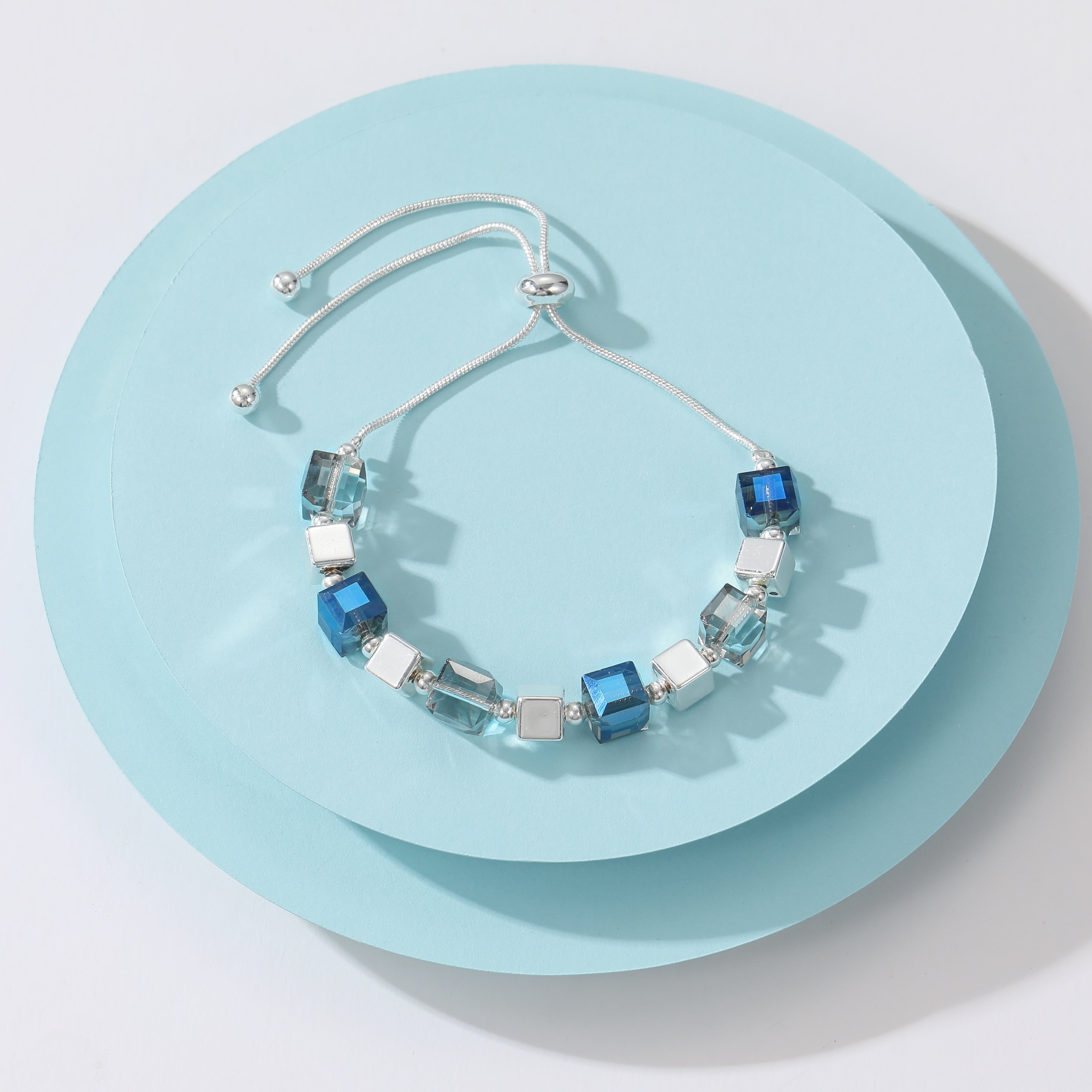 Blue Cube Bracelet - The Nancy Smillie Shop - Art, Jewellery & Designer Gifts Glasgow