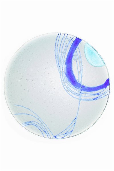 Blue Doodle Plate - The Nancy Smillie Shop - Art, Jewellery & Designer Gifts Glasgow