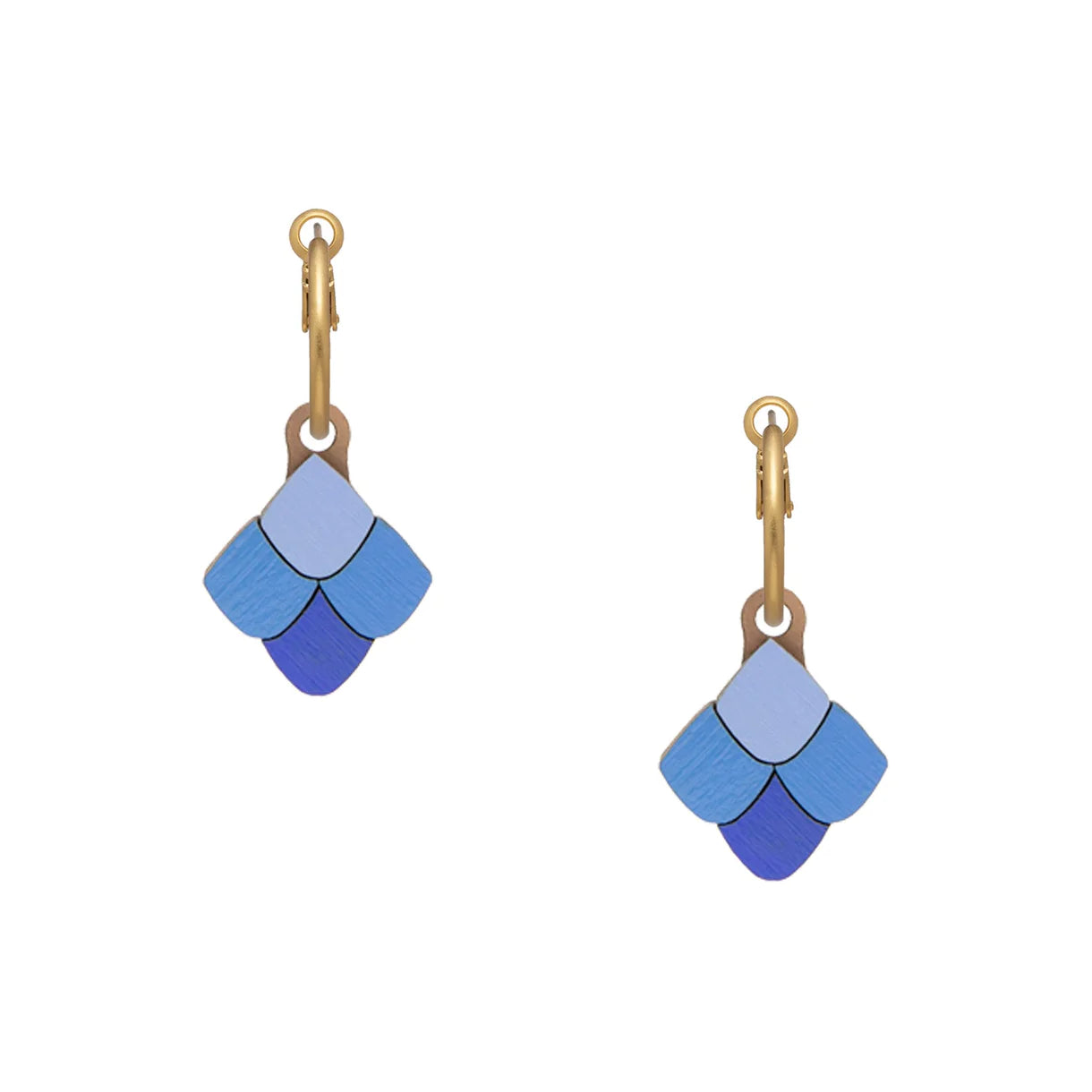 Blue Gaudi Scales Earrings - The Nancy Smillie Shop - Art, Jewellery & Designer Gifts Glasgow