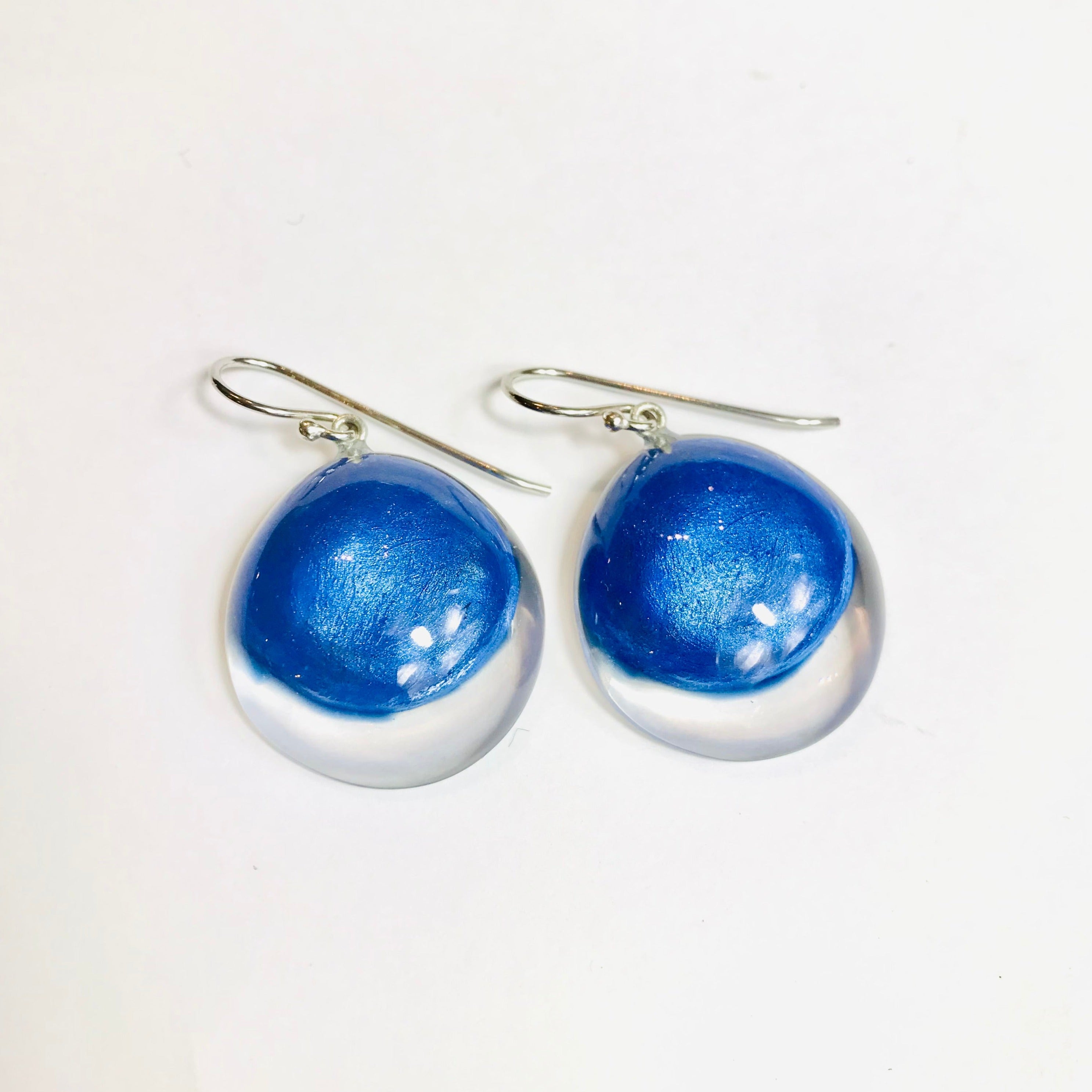 Blue Luxus Earrings - The Nancy Smillie Shop - Art, Jewellery & Designer Gifts Glasgow