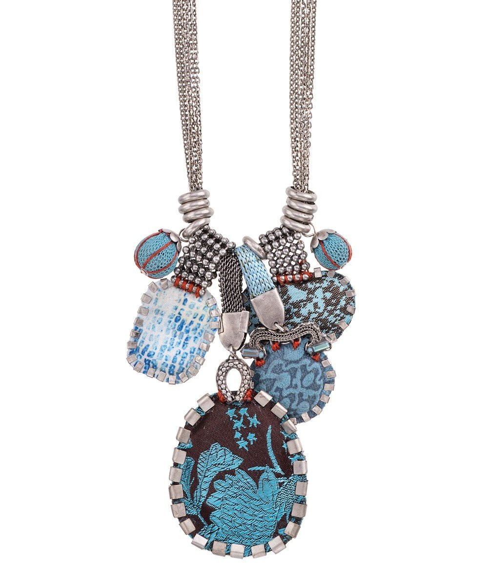 Blue Space Willow Necklace - The Nancy Smillie Shop - Art, Jewellery & Designer Gifts Glasgow