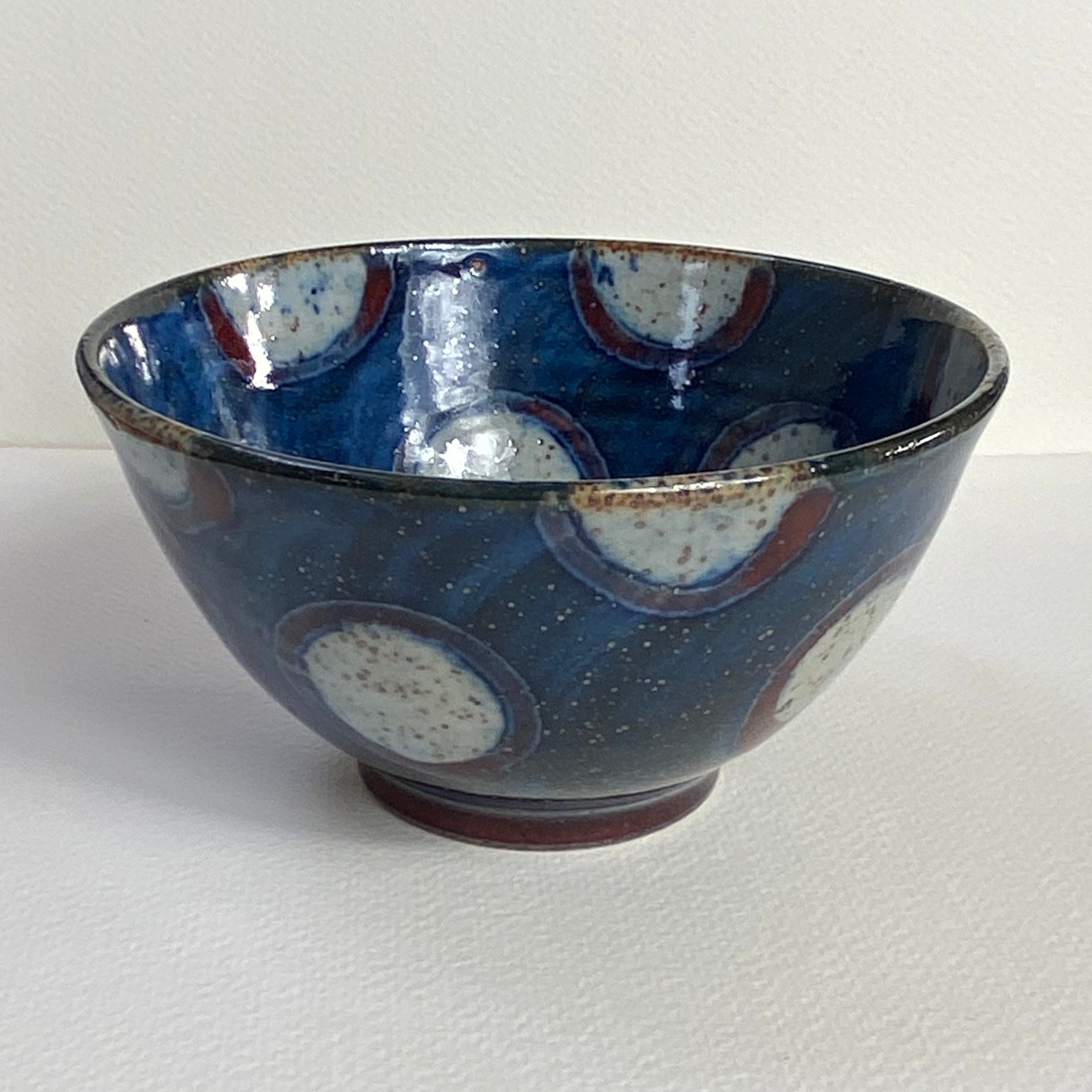 Blue Spots Olive Bowl - The Nancy Smillie Shop - Art, Jewellery & Designer Gifts Glasgow