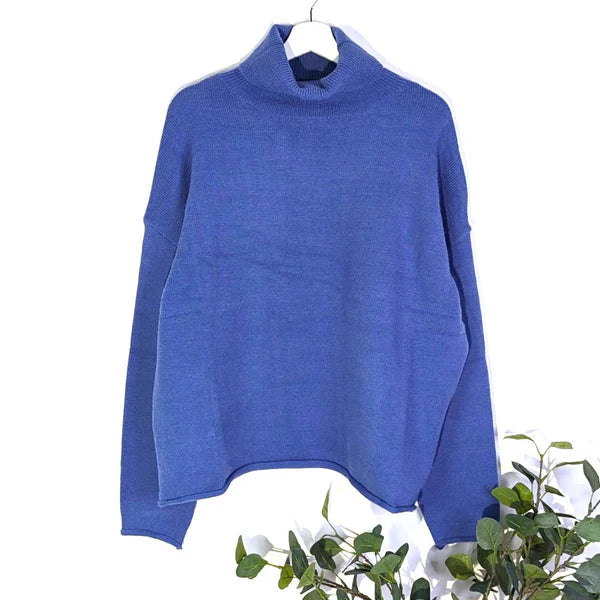 Blue Warm Polyamide Mix Jumper - Clothing - Scotland