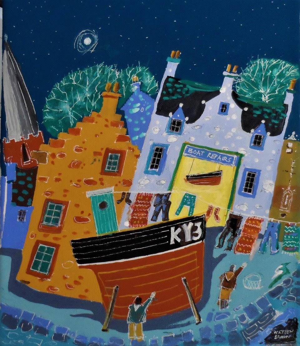 Boat Repairs and Washing Lines - The Nancy Smillie Shop - Art, Jewellery & Designer Gifts Glasgow