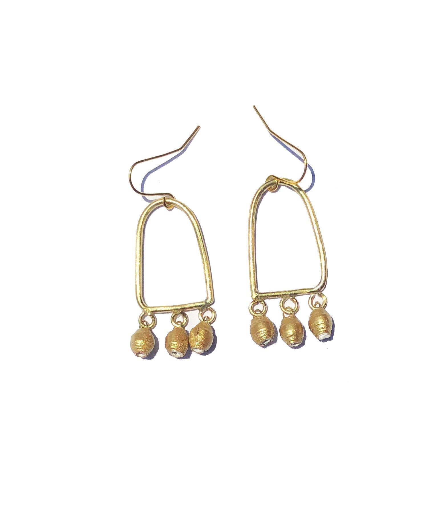 Bongiwe Gold Earring - The Nancy Smillie Shop - Art, Jewellery & Designer Gifts Glasgow