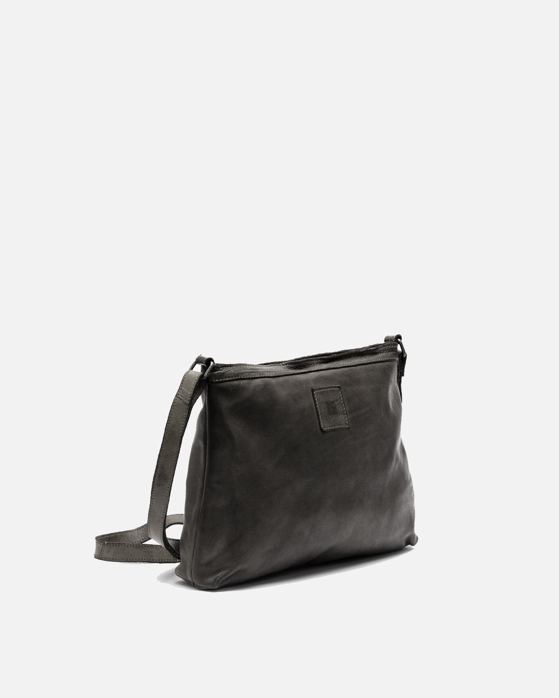 Black Boston Cross Bag by Biba minimalist leather crossbody