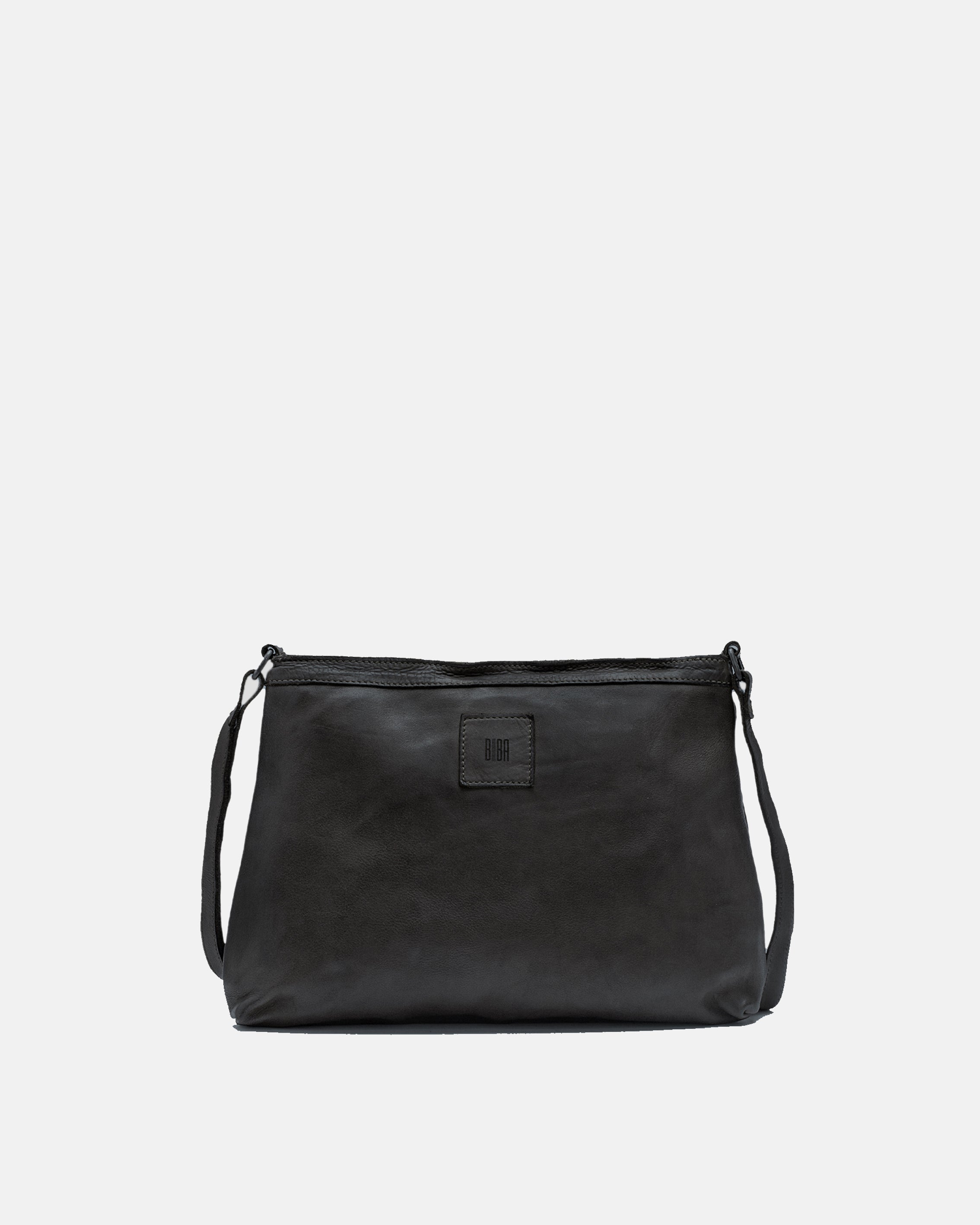Black Biba Boston crossbody bag in leather with minimalist design