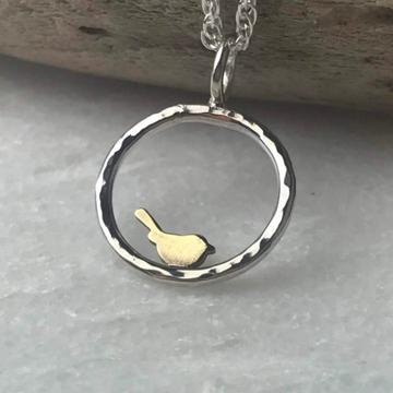 Brass Bird Necklace - The Nancy Smillie Shop - Art, Jewellery & Designer Gifts Glasgow