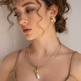 Bronze Pearl Earrings - The Nancy Smillie Shop - Art, Jewellery & Designer Gifts Glasgow