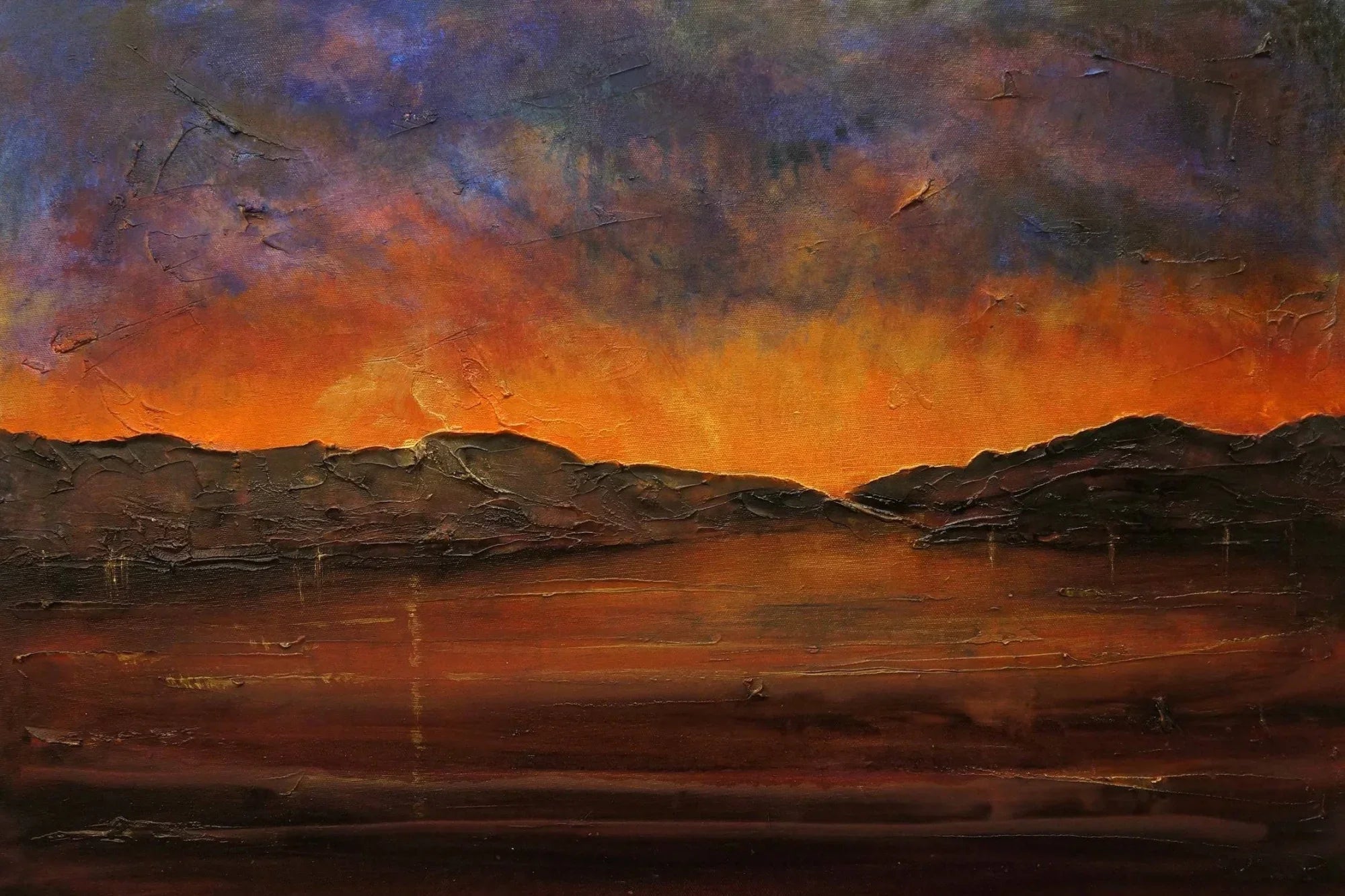 A Brooding Clyde Dusk  | Statement Interior Wall Art from Scotland