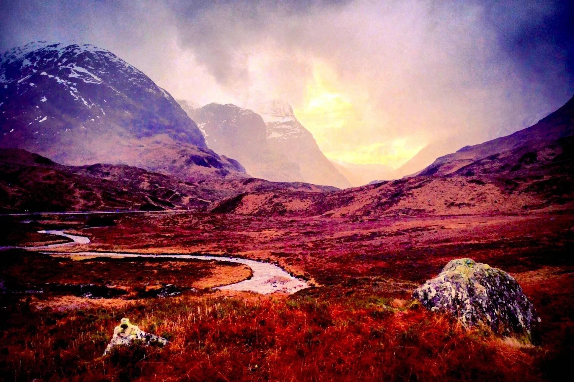 A Brooding Glencoe  | Statement Interior Wall Art from Scotland
