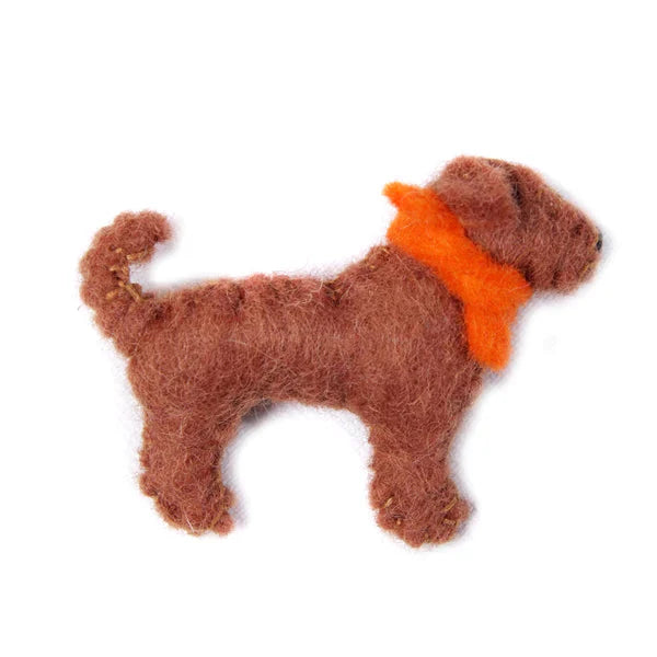 Brown Marley Brooch - The Nancy Smillie Shop - Art, Jewellery & Designer Gifts Glasgow