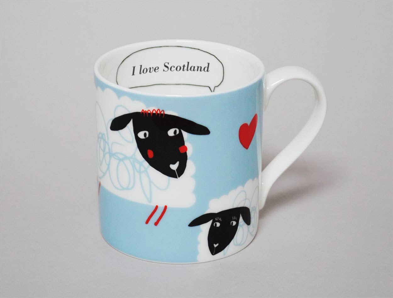 Bubble Ba Scotland Bone China Mug - Mugs