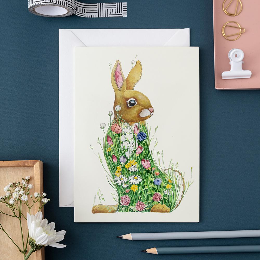 Bunny In a Meadow - The Nancy Smillie Shop - Art, Jewellery & Designer Gifts Glasgow