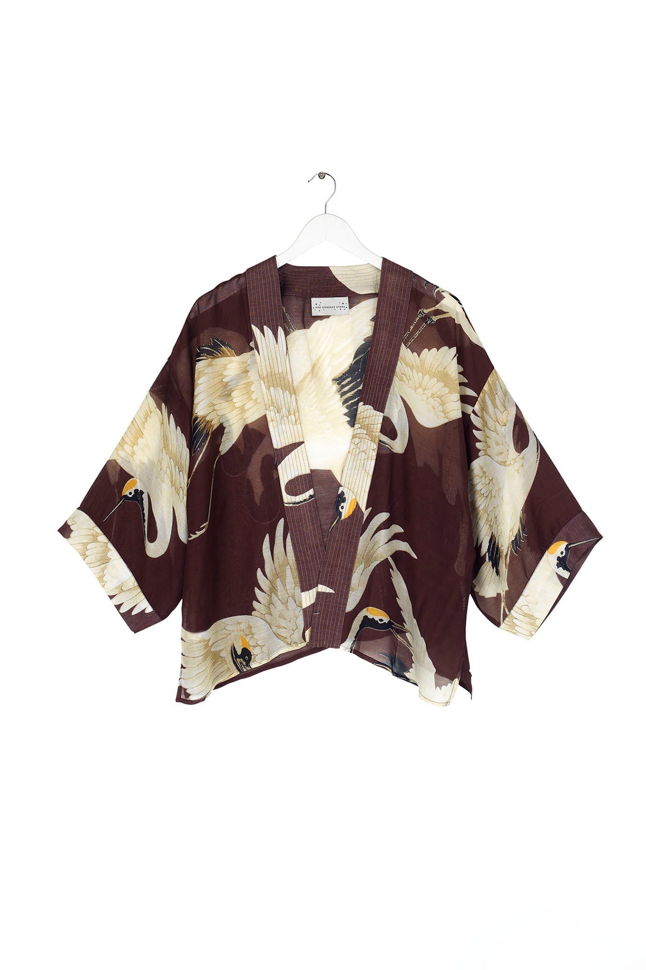 Burgundy Stork Kimono - The Nancy Smillie Shop - Art, Jewellery & Designer Gifts Glasgow