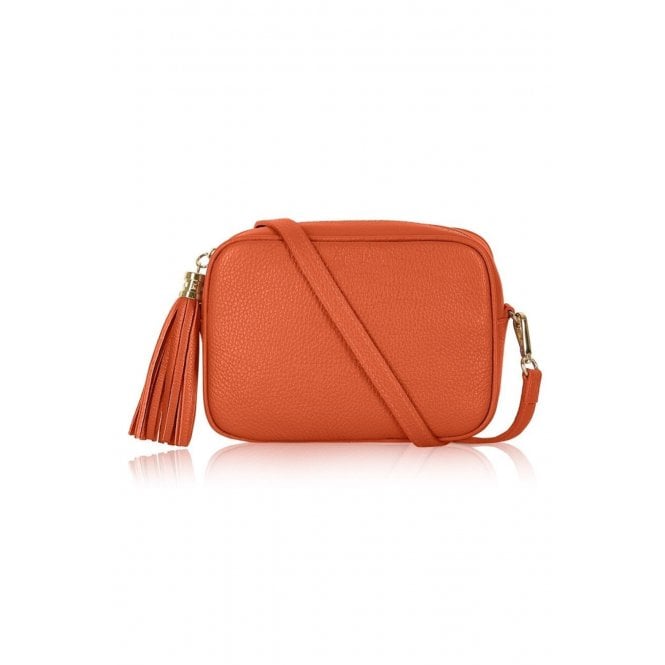 Burnt Orange Leather Camera bag - The Nancy Smillie Shop - Art, Jewellery & Designer Gifts Glasgow