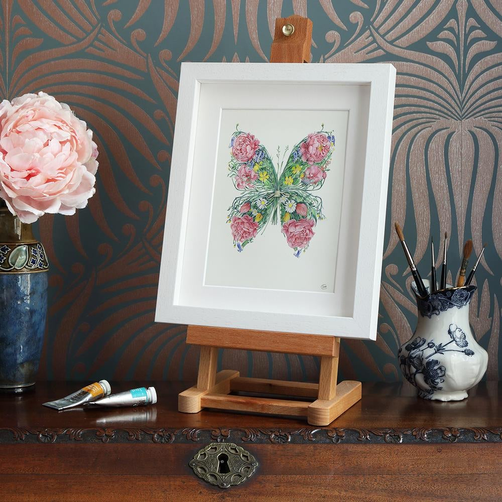 Butterfly Mounted Print - The Nancy Smillie Shop - Art, Jewellery & Designer Gifts Glasgow