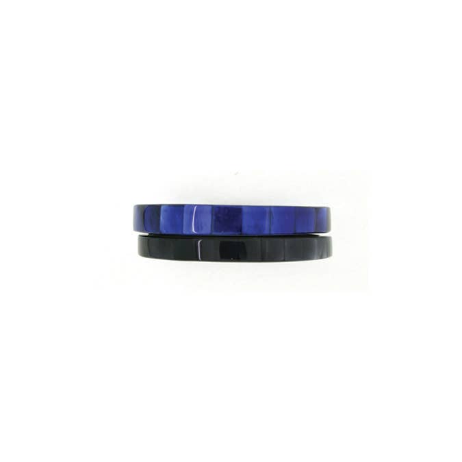 Bracelet in shell in resin: Blue
