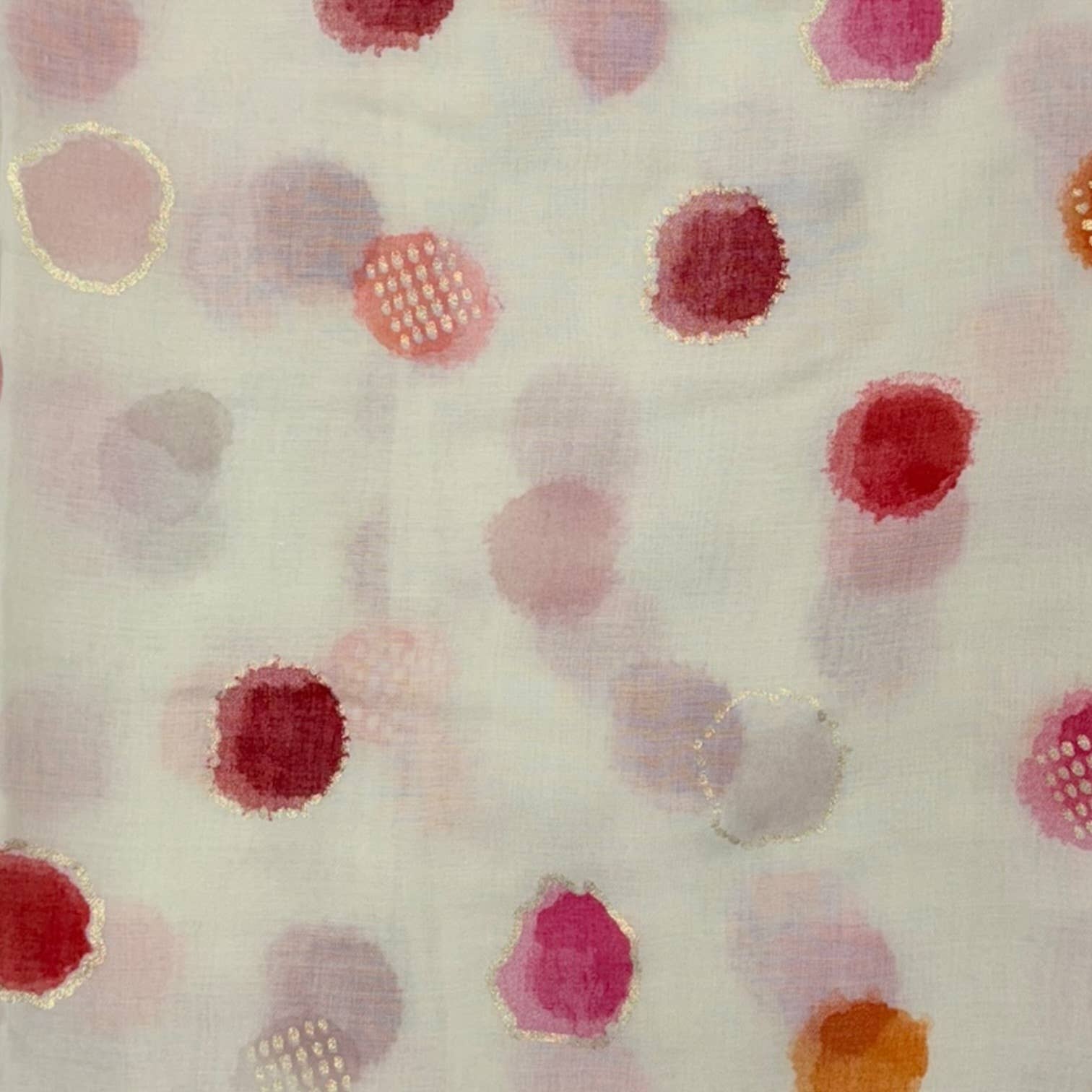 Summer Polka Lightweight Scarf: Blue