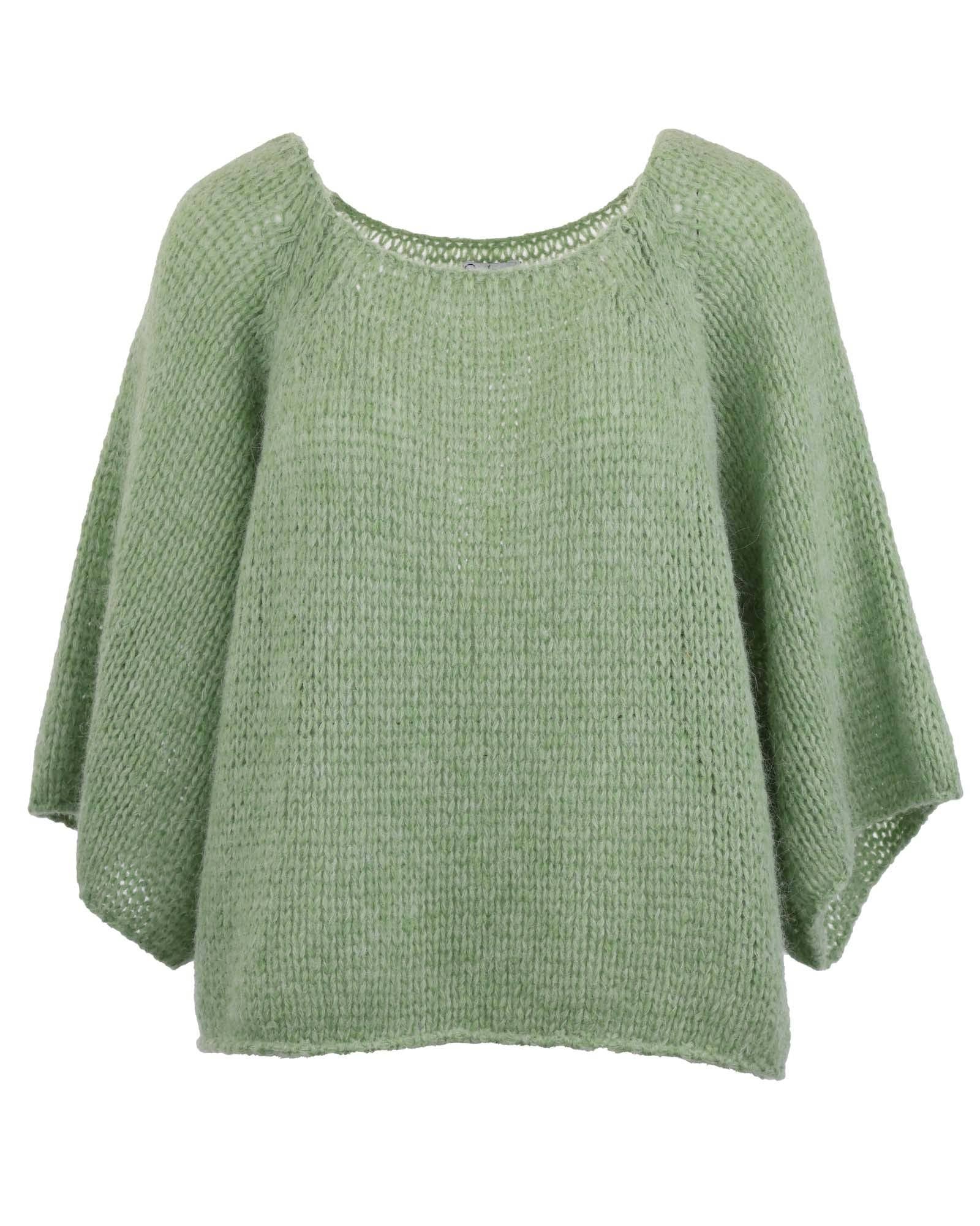 Alpaca Blend Swing Jumper: Cream
